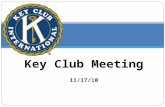 Key Club 8th Meeting