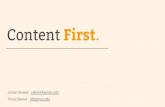 "Content First." Presentation - 2014 MSU IT Conference