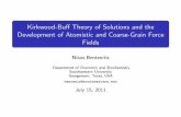 Kirkwood-Buff Theory of Solutions and the Development of Atomistic and Coarse-Grain Force Fields