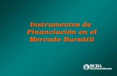 Instrumentos de Financiación en el Mercado Bursátil.