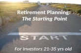 Retirement Planning – The starting point (investors 21-35 yrs)