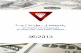 Dividend Weekly No. 36/2013 By