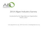 2014 Algae Industry Survey