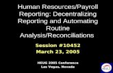 10452   Human Resources Payroll Reporting Decentralizing Reporting And Automating Routine Analysi