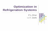 Optimization in refrigeration systems
