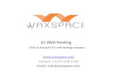 Waxspace Hosting - Shared Web Hosting - Cheap Domain Names - Linux Web Hosting