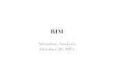 RIM Situation Analysis