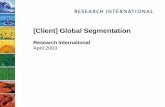 [Client] Global Segmentation by RI