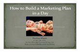 Building a marketing plan in a day