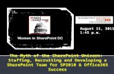 The Myth of the SharePoint Unicorn: Recruiting and Staffing SharePoint Teams for SharePoint 2010 and Office 365 Success
