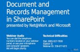 Document and Records Management in SharePoint