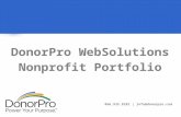 DonorPro WebSolutions Portfolio Tour