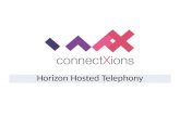 ConnectXions Horizon Hosted Telephony Integration Overview
