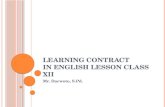 Learning contract class 12 smk
