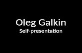Oleg I Galkin. Self-presentation at AMC Public Speaking Club.