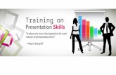 Training session on presentation skills for corporate professionals