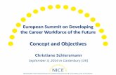 European Summit on Developing the Career Workforce of the Future Opening Christiane Schiersmann