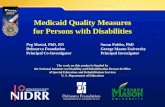 Medicaid Quality Measures for Persons with Disabilities