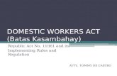 Domestic Workers act