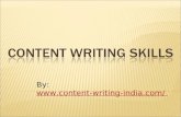 Content writing tips and skills for content writer