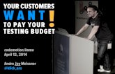 Your customers want to pay your testing budget - Meissner