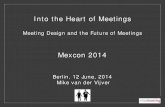 Meeting Design: INTO THE HEART OF MEETINGS, Mike van der Vijver, Mindmeeting