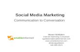 Social Media Marketing  Communication To Conversation