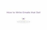 How to write emails that sell