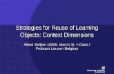 Strijker, A., Collis, B. (2005, March 4). Strategies For Reuse Of Learning Objects