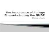 The Importance of College Students Joining the NMDP