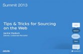 Summit 2013 - Sourcing1: Tips&Tricks for Sourcing on the Web