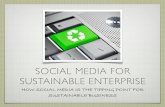 Social Media for Sustainable Enterprise by @JoeyShepp