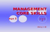 Management Core Skills Part I