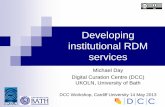 Developing institutional RDM services