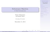 Brief Introduction to Boltzmann Machine