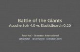 Battle of the Giants - Apache Solr vs. Elasticsearch (ApacheCon)