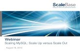 ScaleBase Webinar 8.16: ScaleUp vs. ScaleOut