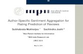 Author-Specific Hierarchical Sentiment Aggregation for Rating Prediction of Reviews