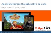 Ad-Based Strategies for App Monetization: Native Ad Units