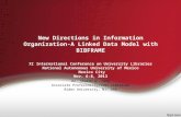 New Directions in Information Organization: A Linked Data Model with BIBFRAME