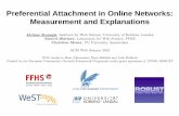 Preferential Attachment in Online Networks:  Measurement and Explanations