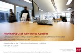 Rethinking User-Generated Content. Conceptualization and Application of the Concept of Media-Stimulated Interpersonal Communication