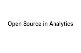 Open source analytics
