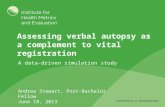 Assessing verbal autopsy as a complement to vital registration