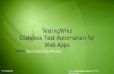 TestingWhiz – Test Automation Tool for Web Apps & Cloud Apps