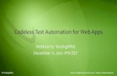 TestingWhiz Webinar: Codeless Test Automation for Web & Cloud Apps