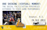 One shining (virtual) moment: The social facilitation hypothesis extended to video game performance