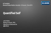 Quantified Self - LICT workshop - KU Leuven