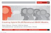Create hybrid olap-relational obiee models
