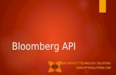 Bloomberg API Open Source Development and Solution Providers India